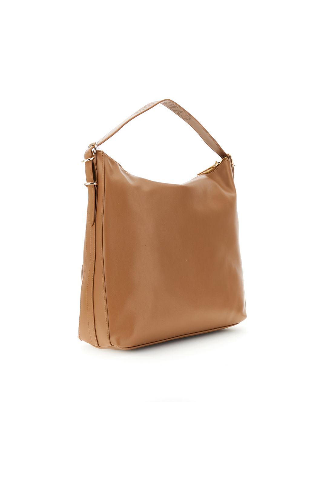 Borsa Cafènoir a spalla con tasche e logo laserato sulla tracolla cuoio MD0810