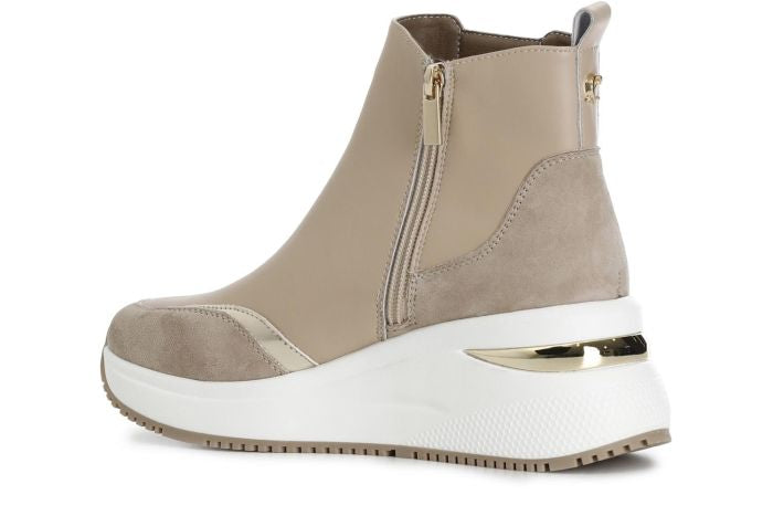 Tronchetto CafèNoir con riporto in Nylon e Camoscio DN1183