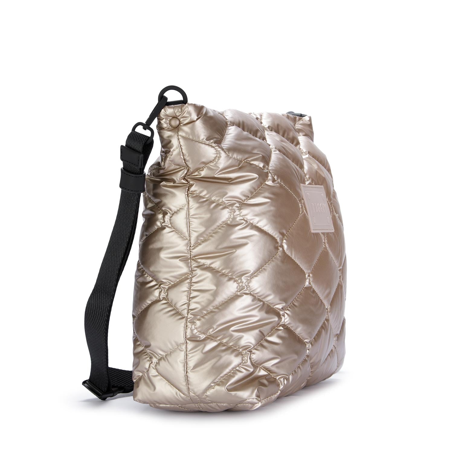 Borsa Bagghy rosa gold trapuntata con tracolla regolabile