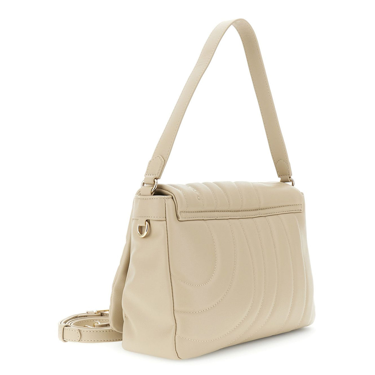Borsa a pattina di CafèNoir in simipelle trapuntata e imbottita con rivetti CJ0902