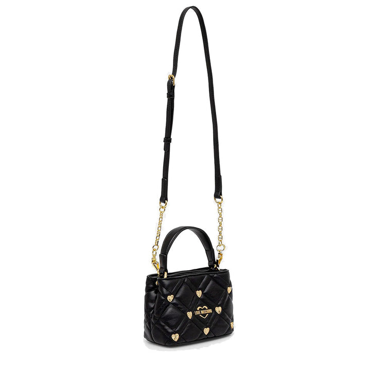 Borsa Donna a Mano LOVE M. linea Heart Studs Nera