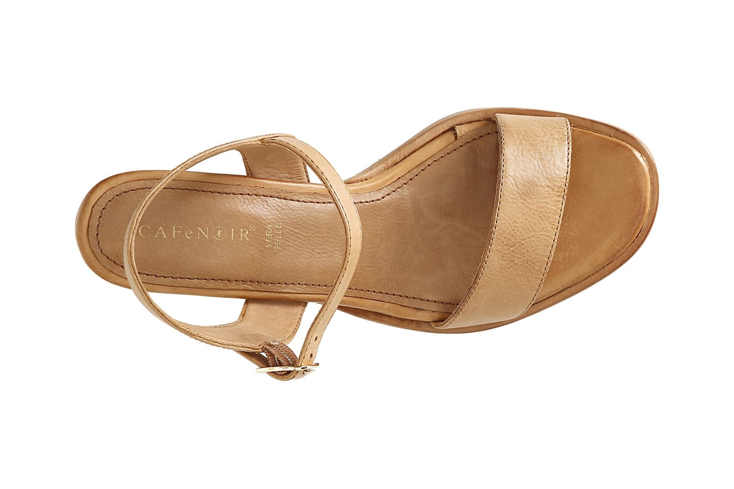 Sandali Cafènoir LM1044 in pelle cuoio
