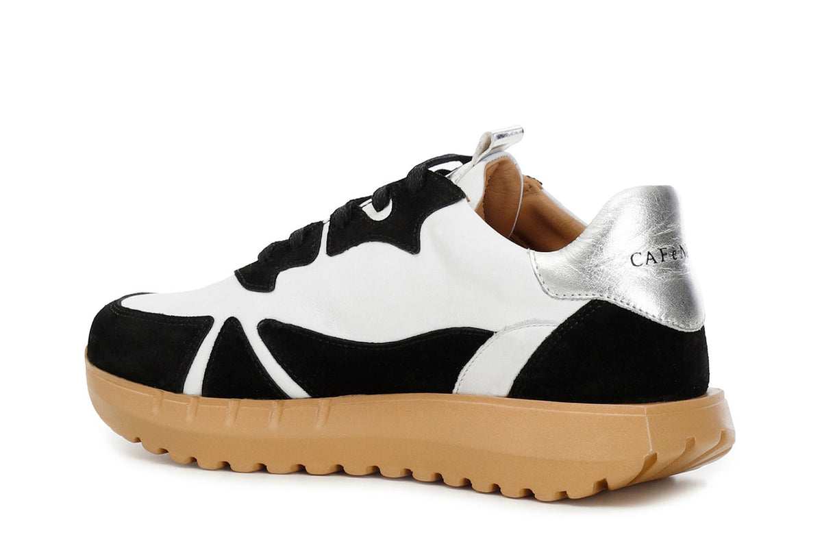 CafèNoir sneakers lacci in pelle e camoscio DH1020