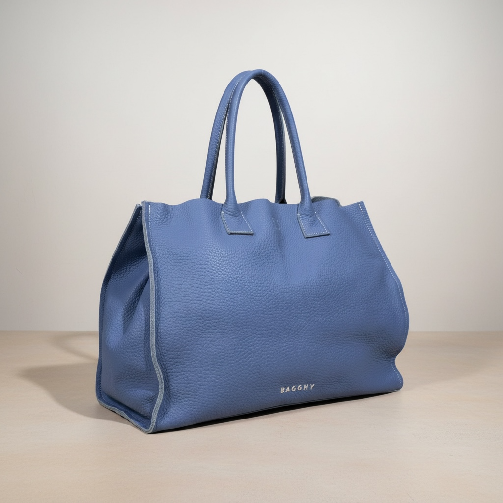Borsa Bagghy in vera pelle con tasche interne e borsello incluso
