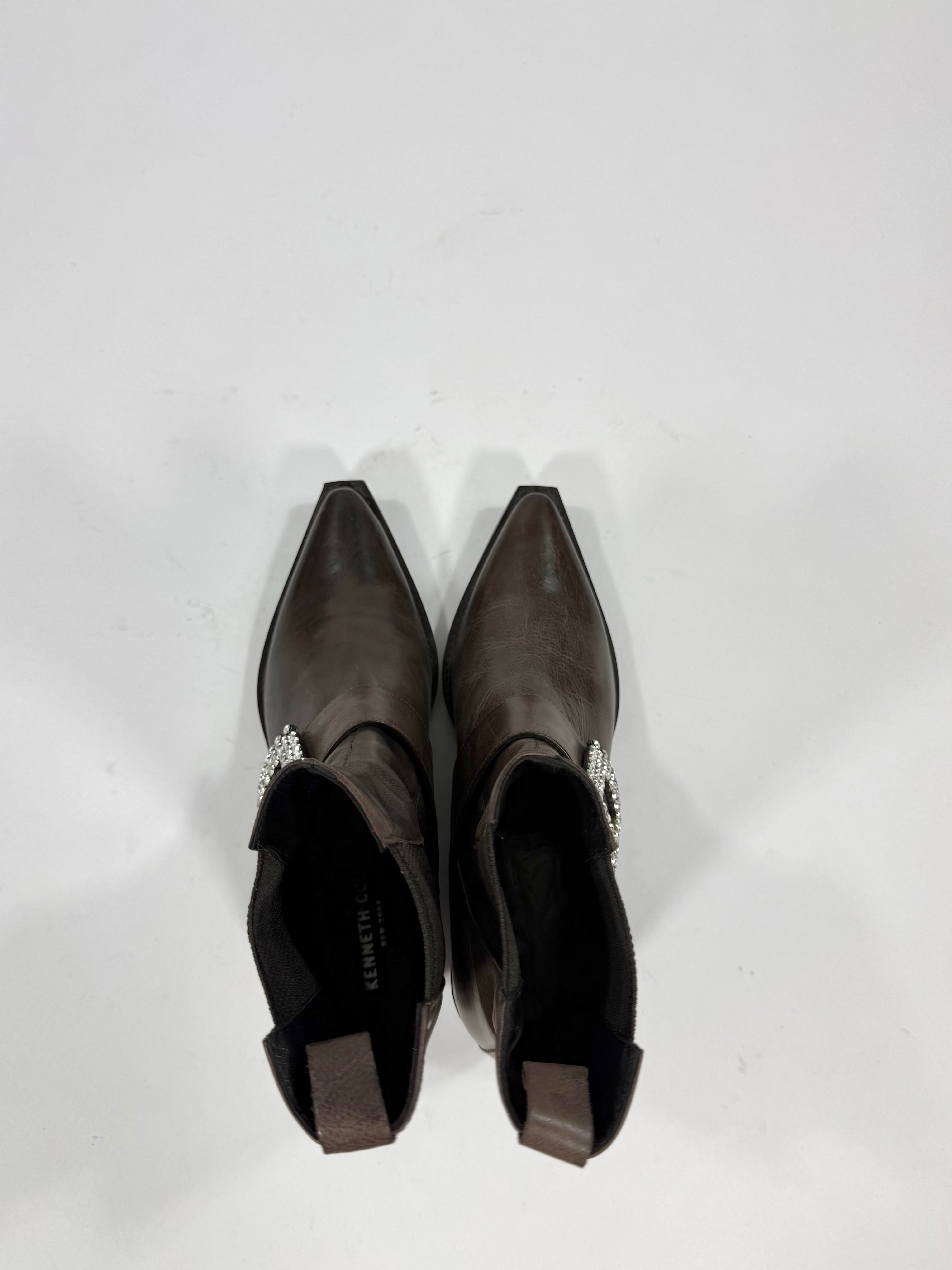 Kenneth Cole donna vera pelle con fibbia gioiello
