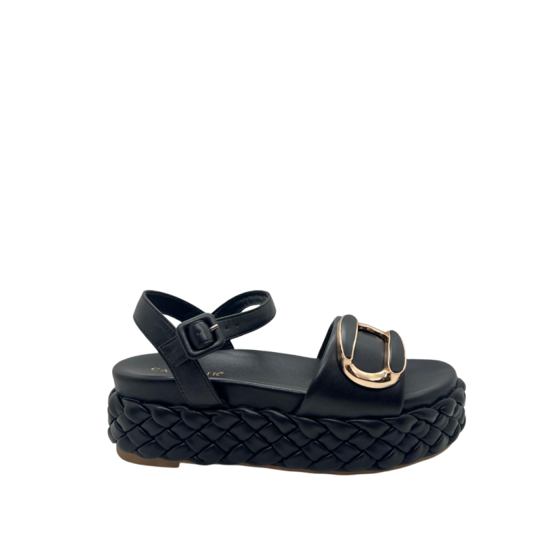 Sandali Cafènoir con fondo a treccia e accessorio HH9112