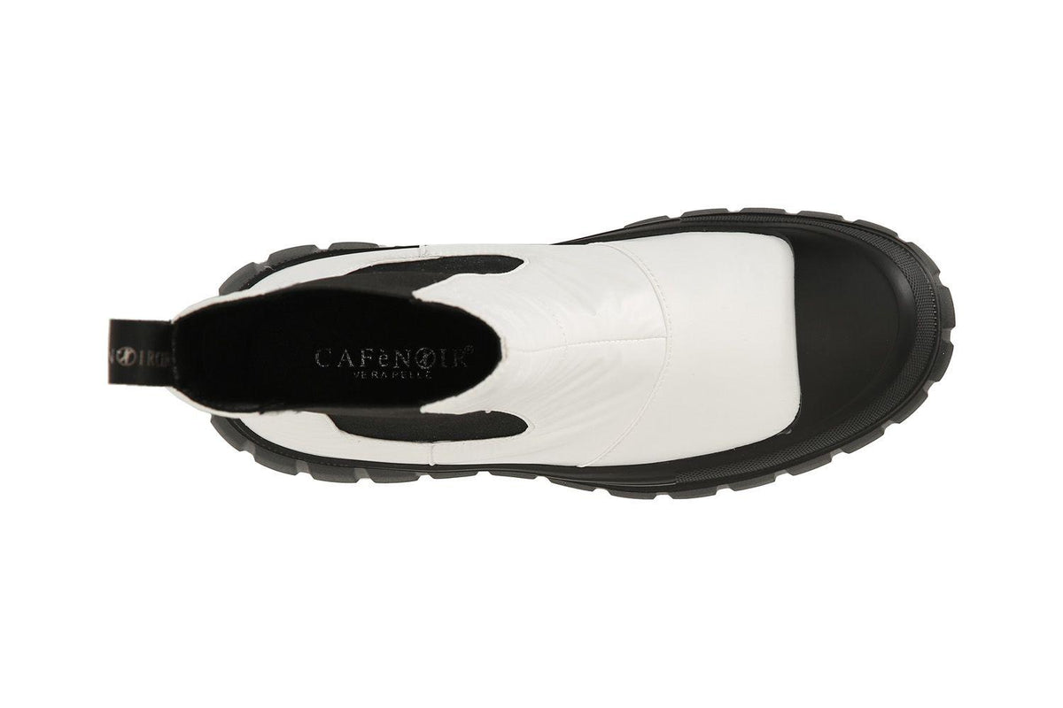 Cafènoir DM9420 Tronchetti sportivi in tessuto laminato trapuntato con elastico