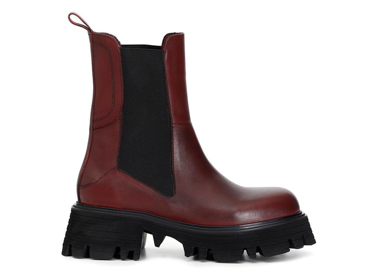 CafèNoir stivaletto carrarmato chelsea in pelle FC1311
