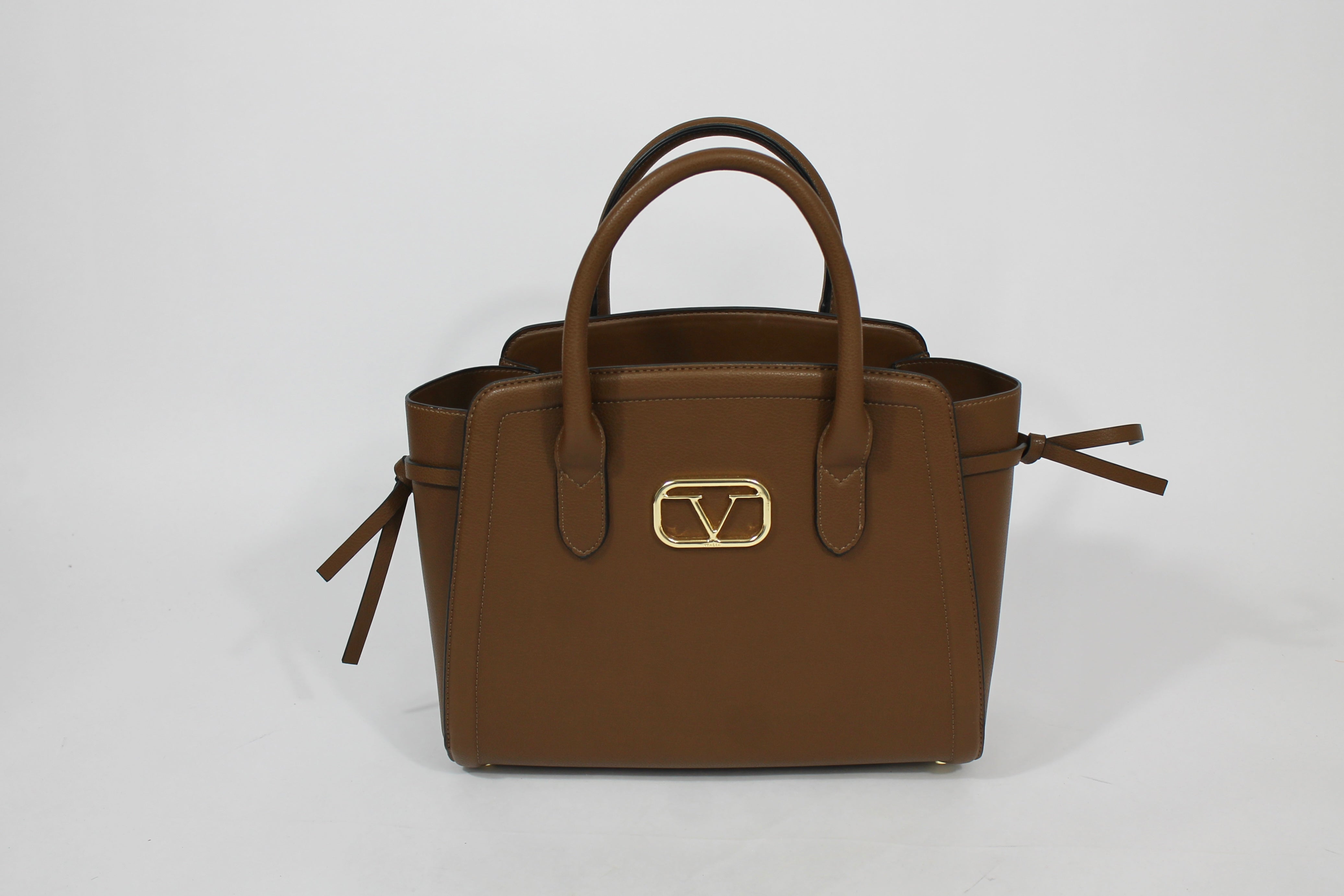 Borsa a mano in ecopelle marrone – 19V69 by Versace