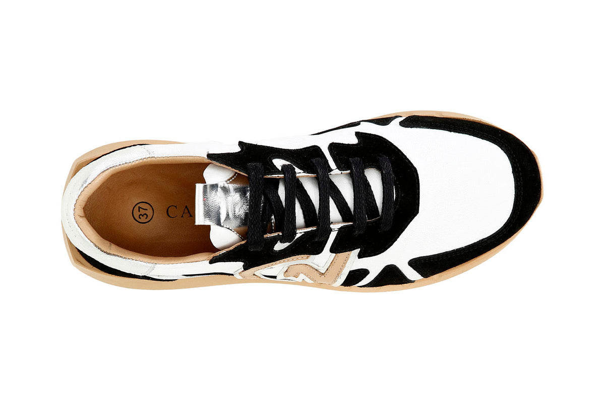 CafèNoir sneakers lacci in pelle e camoscio DH1020