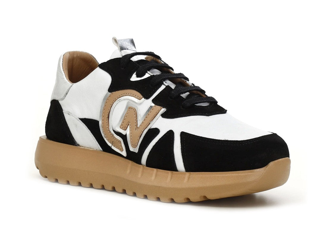 CafèNoir sneakers lacci in pelle e camoscio DH1020