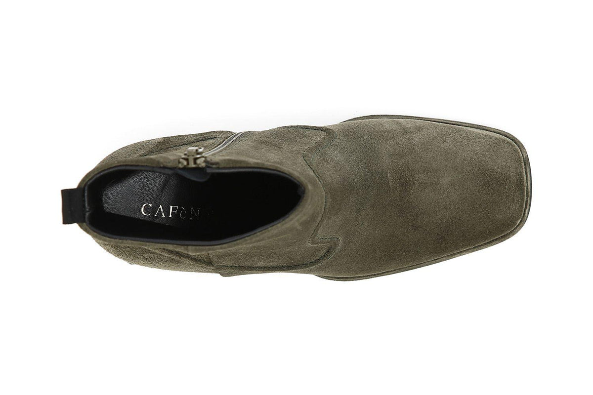 Tronchetti in pelle scamosciata CafèNoir con cucitura ornamentale LA6120