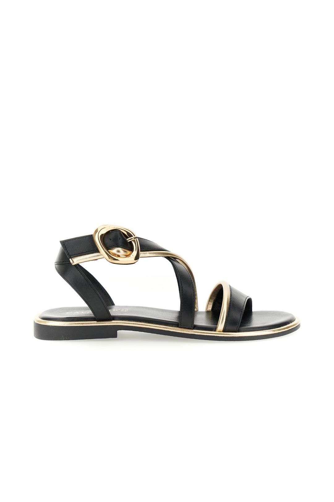 Sandali Cafènoir asimmetrici in pelle nero GG1110
