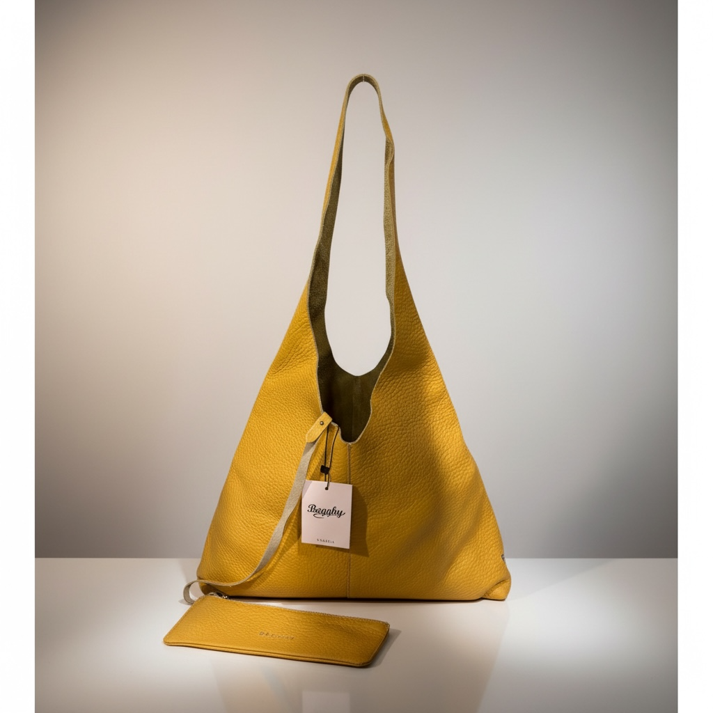 Borsa Bagghy in vera pelle con borsello incluso