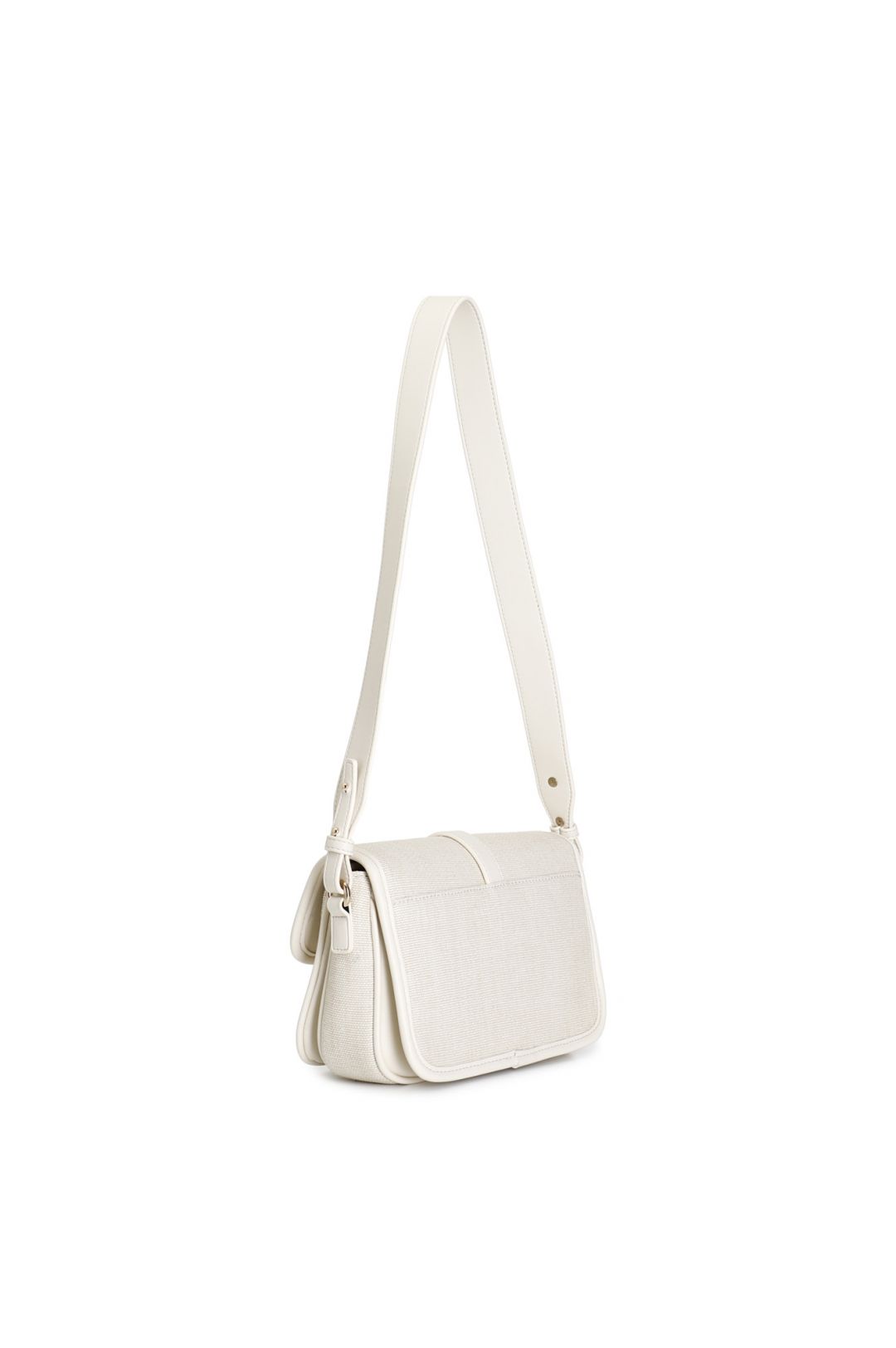 Borsa Cafènoir MF0801 a tracolla con pattina in paglia naturale