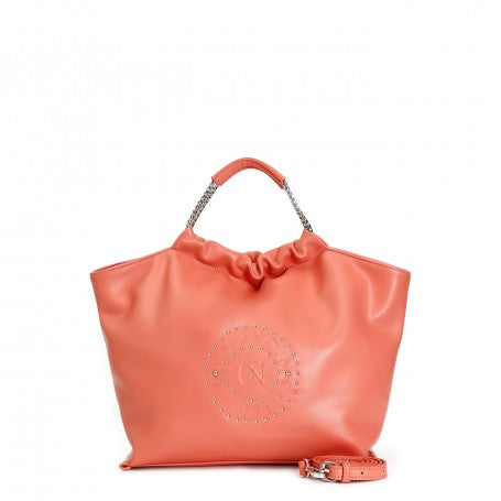 Borsa Cafènoir CON LOGO IN ALTA FREQUENZA CON APPLICAZIONE DI RIVETTI BB0603