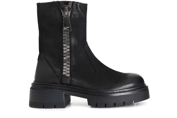 Tronchetto da donna CafèNoir in nabuk con maxi zip FB7001