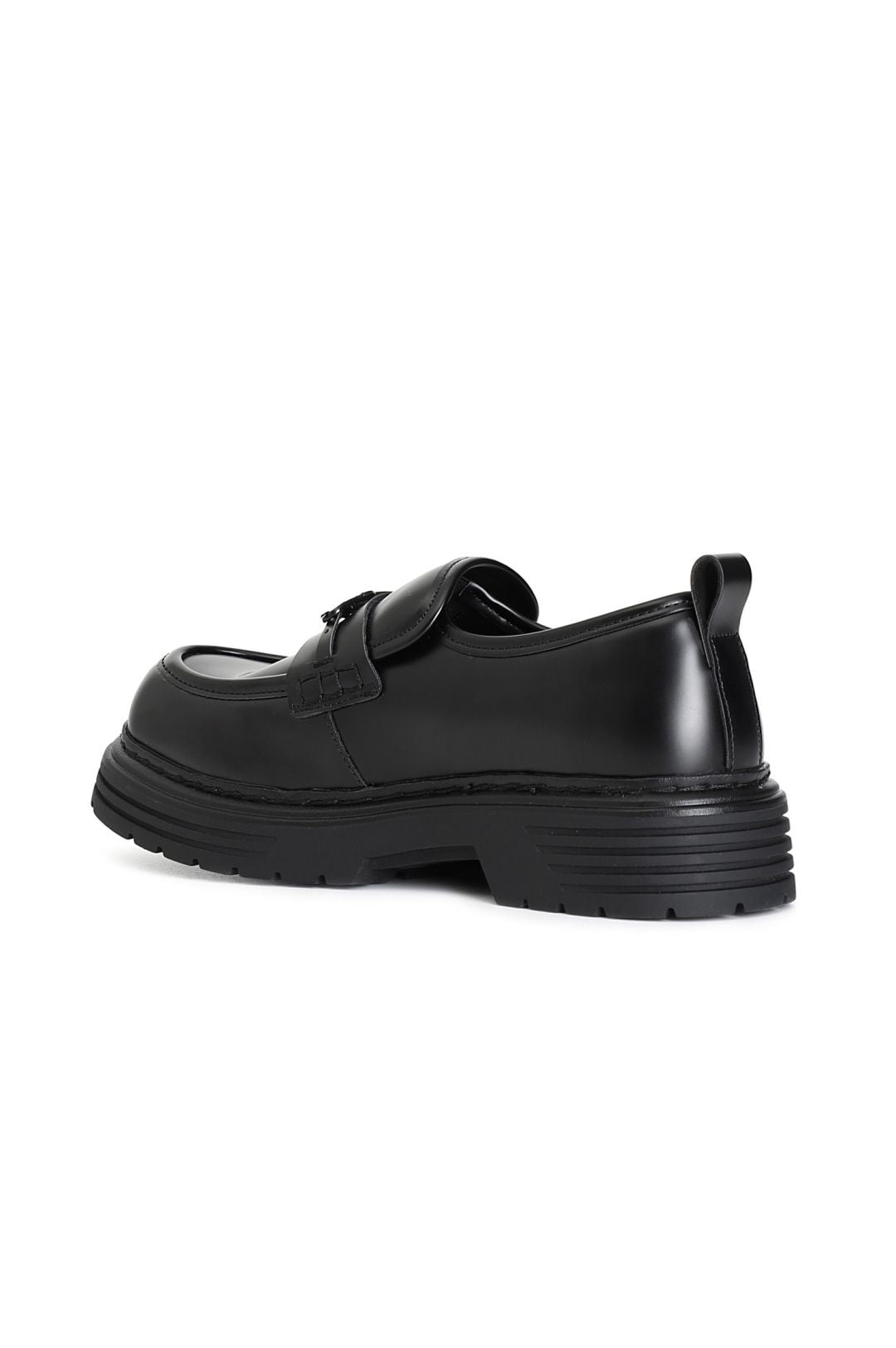 Mocassino da donna in similpelle spazzolato nero FA9024