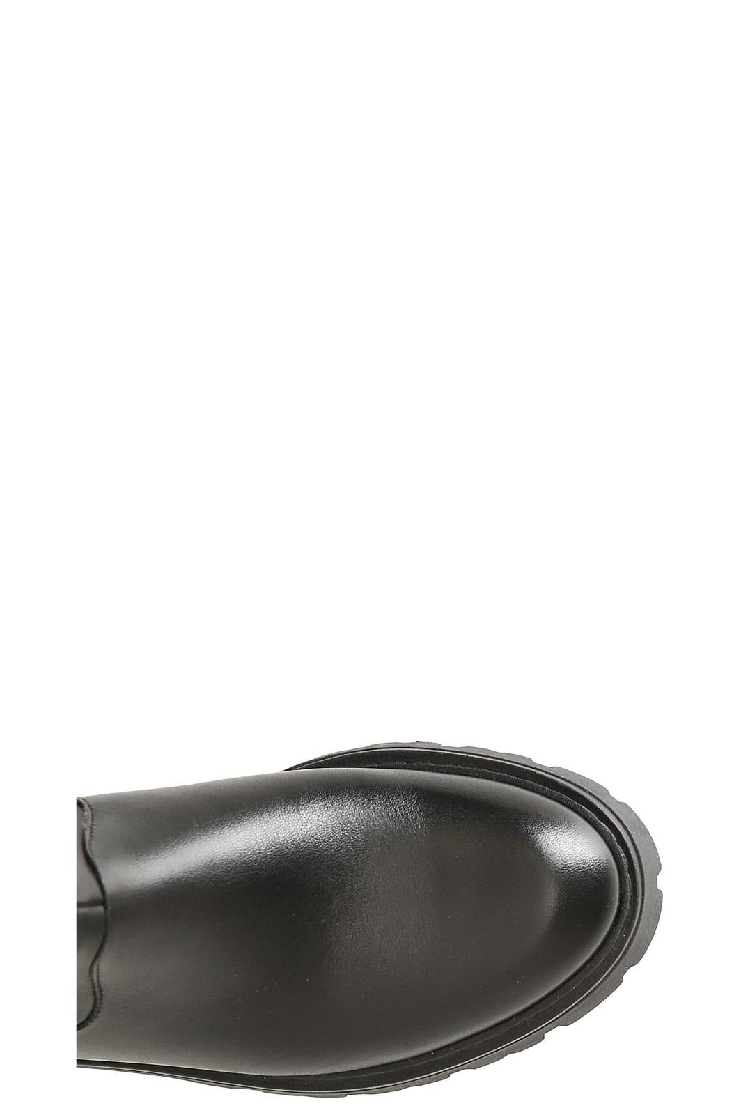 Stivale in pelle e lycra nero FM1017