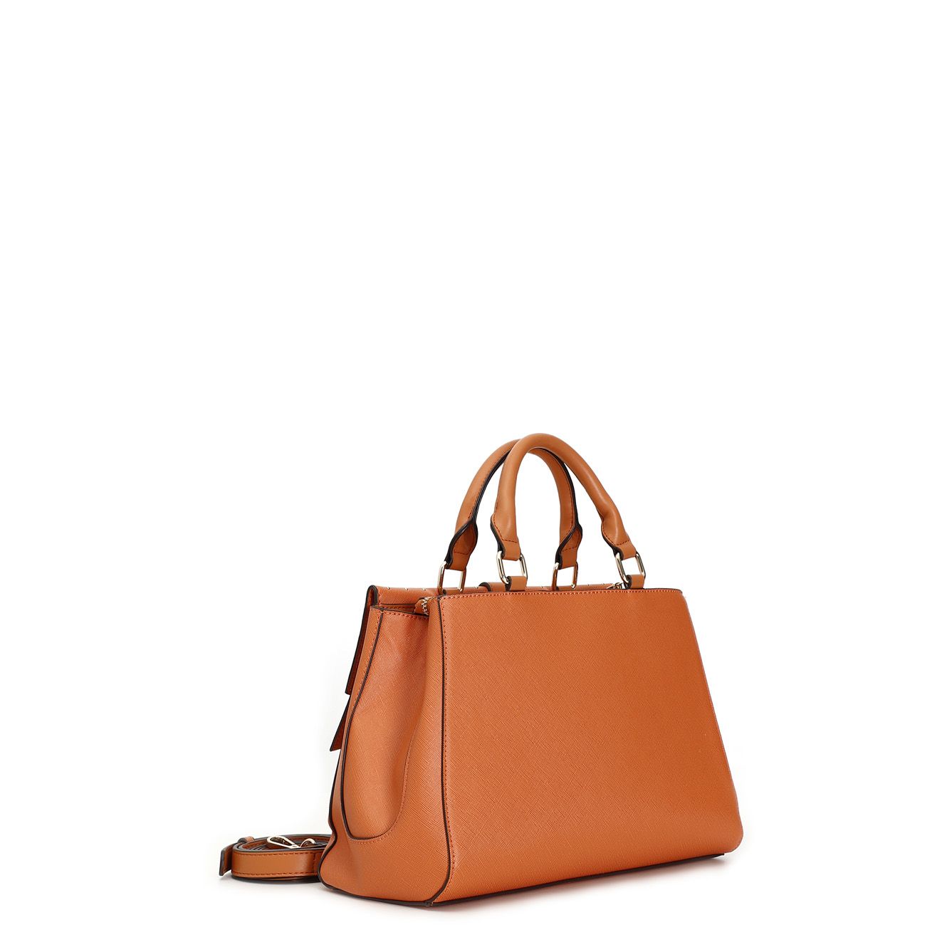 Borsa Cafènoir NA0402 Bauletto rigido in saffiano con microborchie e charm cafènoir