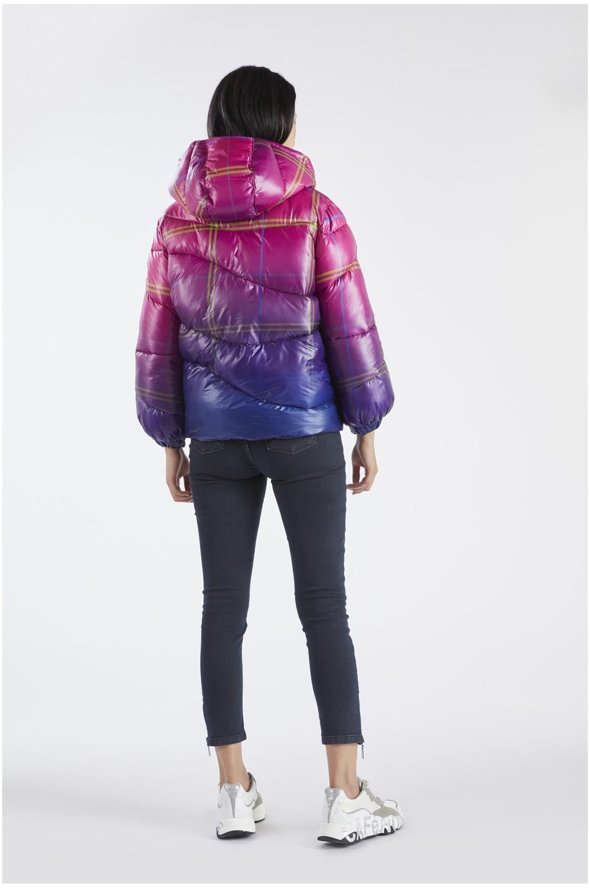 Cafènoir JN0029 Piumino stampato con trapuntatura ad onda