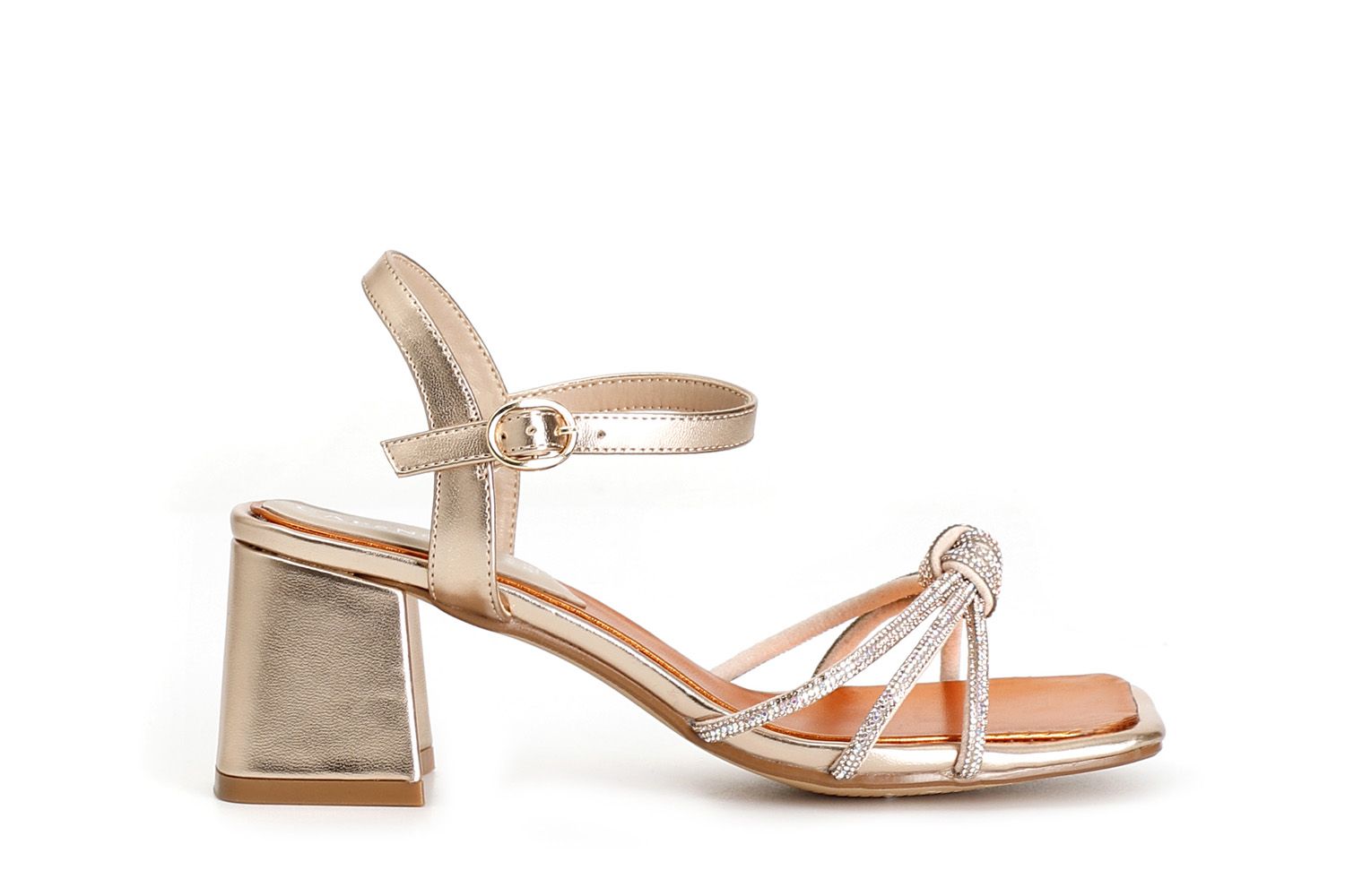 Sandali Cafènoir in vera pelle rosa gold LF9005