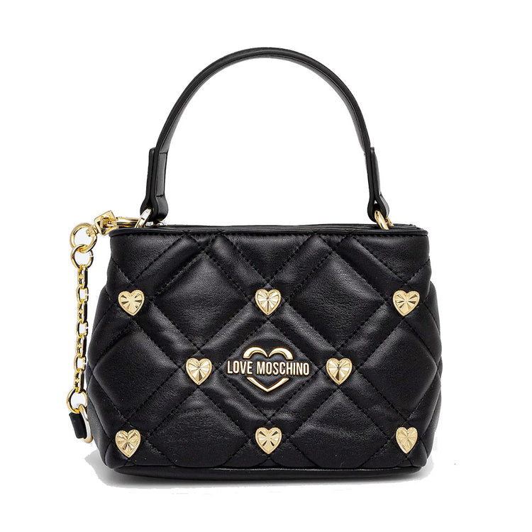 Borsa Donna a Mano LOVE M. linea Heart Studs Nera