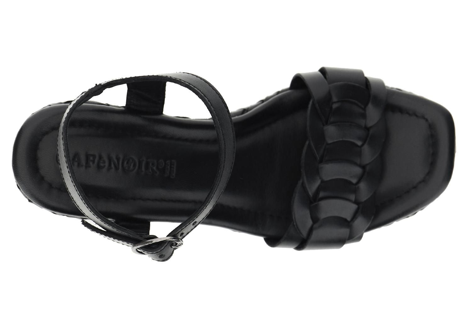 Sandali CafèNoir in pelle zeppa fasciata intreccio HL1051