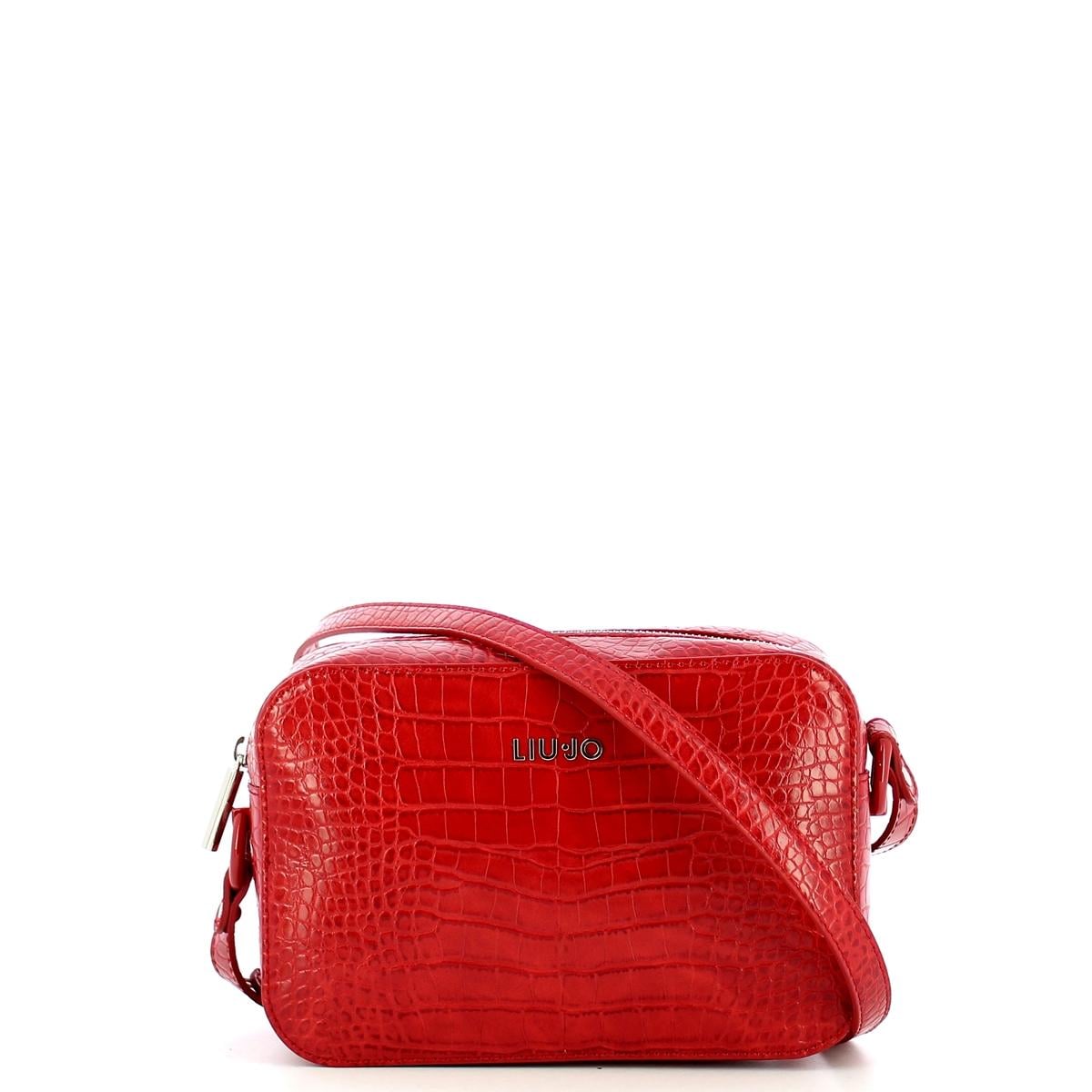 Borsa Liu•Jo stampa coccodrillo rosso