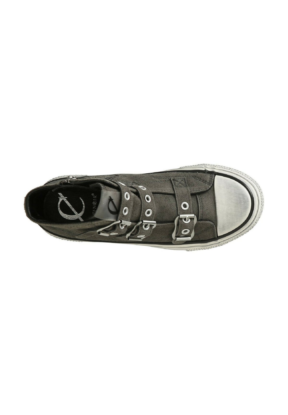 Sneakers Mid da donna CafèNoir con 3 fibbie DM9002