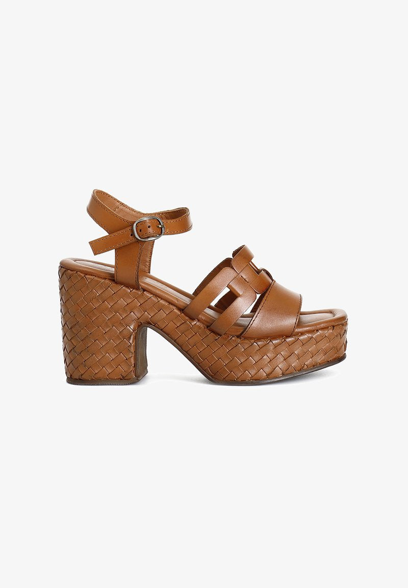 Sandali Cafènoir intrecciati cuoio HL1053