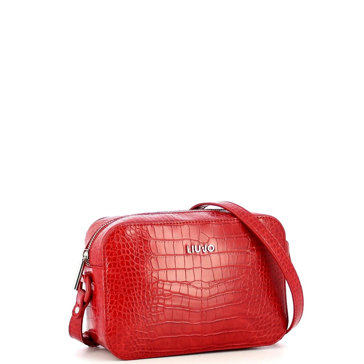 Borsa Liu•Jo stampa coccodrillo rosso