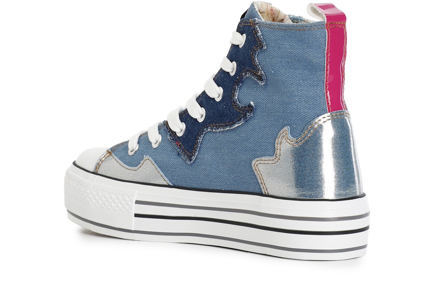 Sneakers Cafènoir in jeans medio con strass DM9127