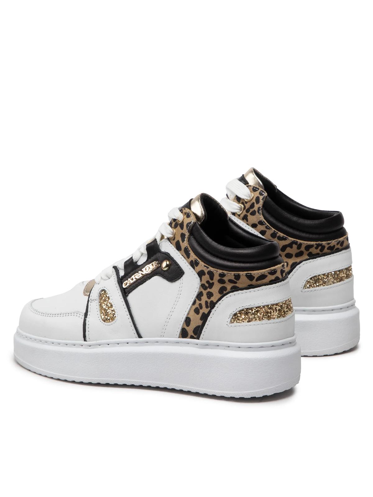 Cafènoir DE1660 Sneakers in pelle con riporti maculati