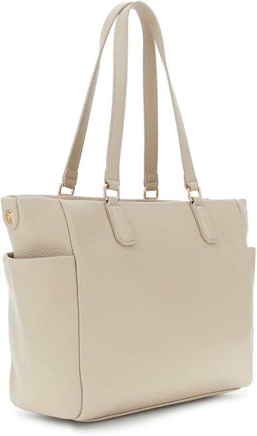 Borsa Cafe Noir SHOPPING MORBIDA IN MATERIALE A GRANA GROSSA ,CON TASCA CON ZIP E TASCHE LATERA NG0827