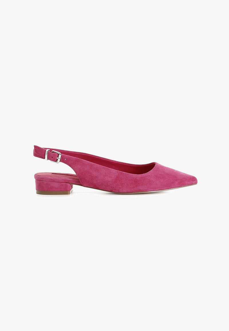 Slingback cafenoir in pelle scamosciata fucsia XV5104