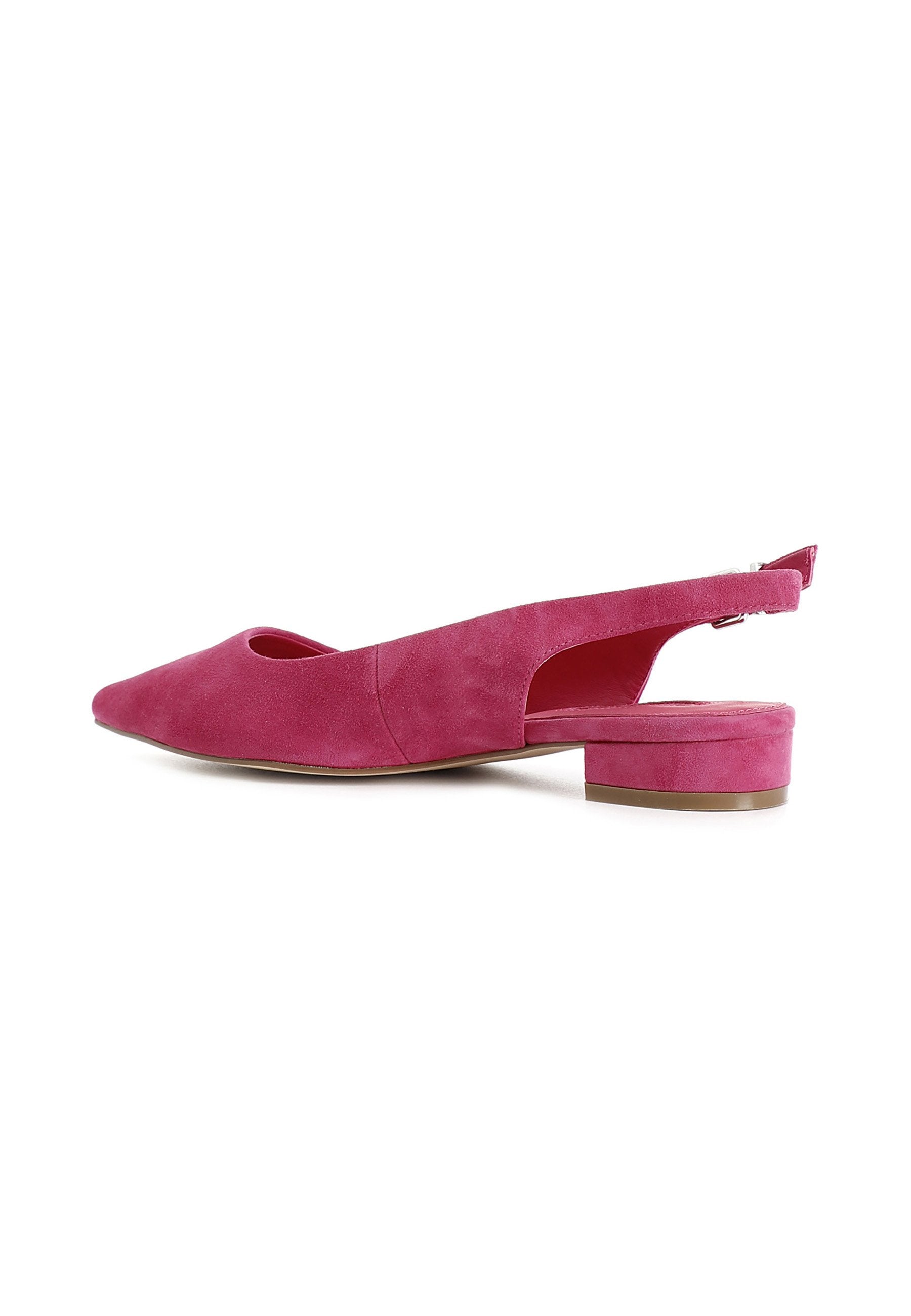 Slingback cafenoir in pelle scamosciata fucsia XV5104