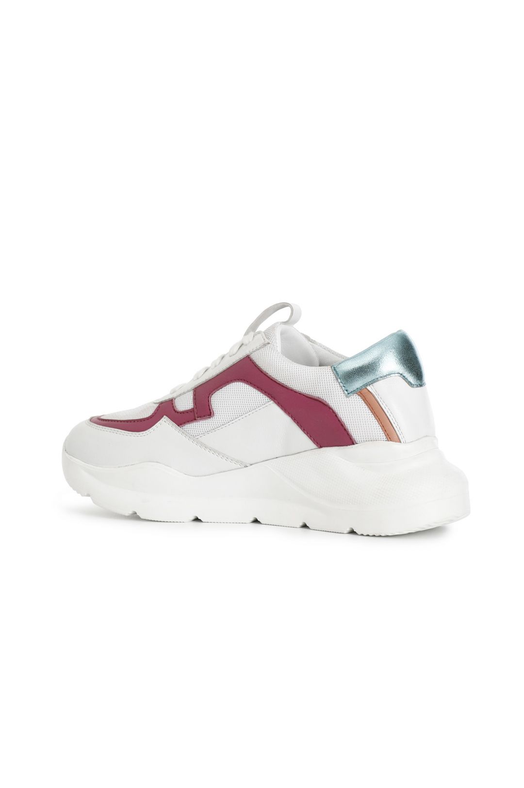 Sneakers cafenoir pelle e tessuto multifuxia XL1136