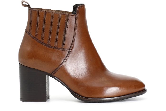 Cafènoir XV1079 Tronchetto donna in pelle con elastico e tacco 65mm