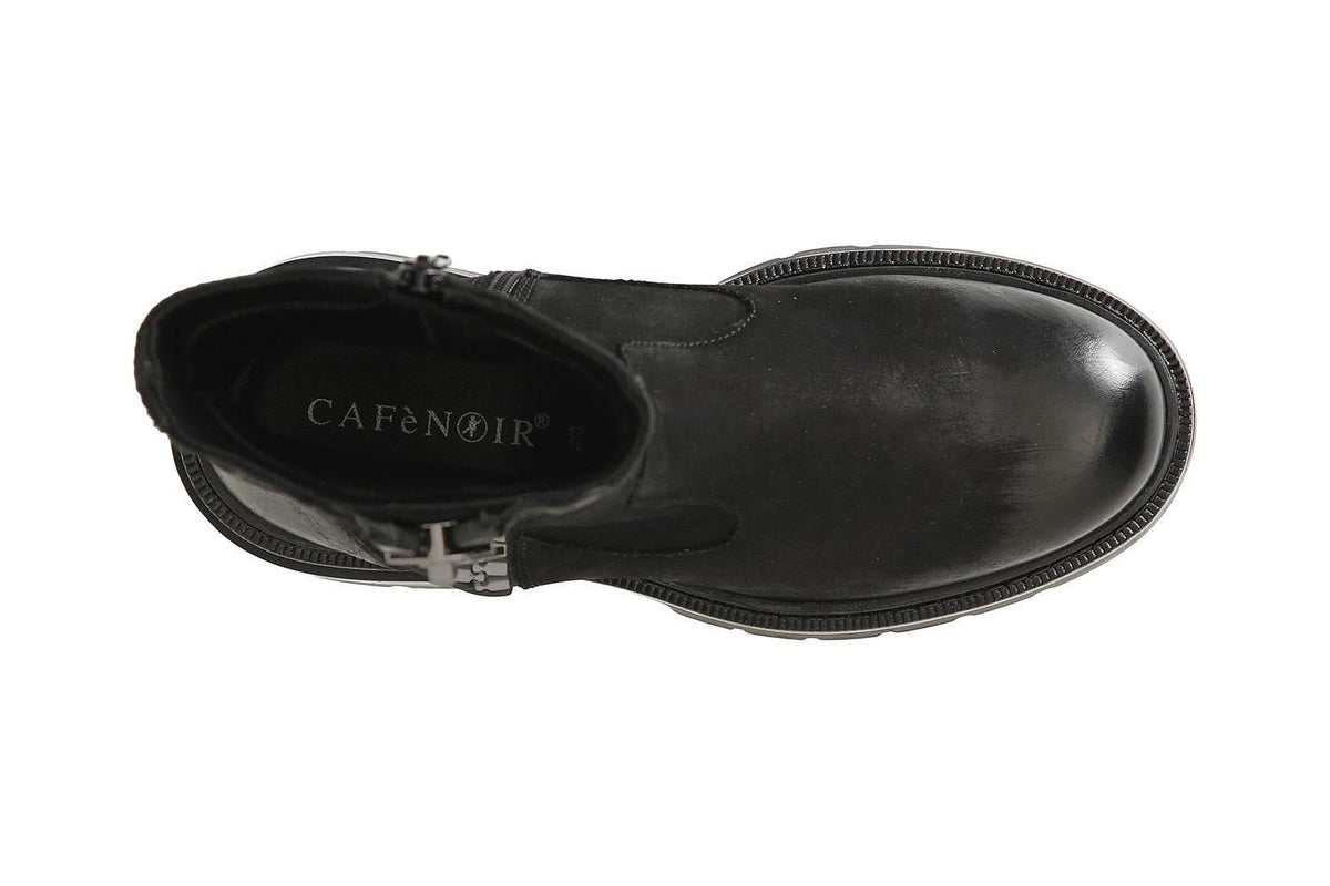 Tronchetto da donna CafèNoir in nabuk con maxi zip FB7001